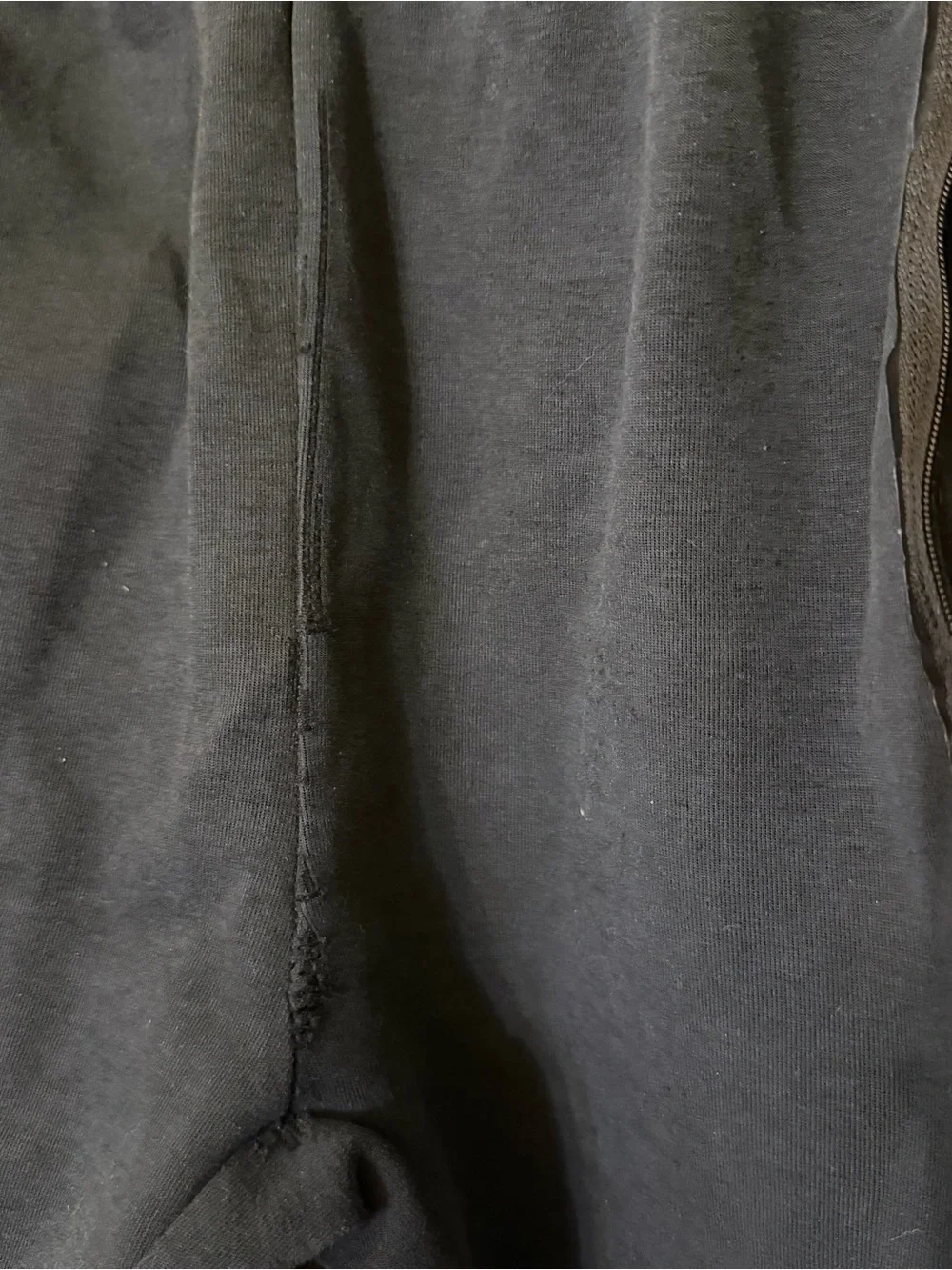 Nike Tech Fleece Joggers Sweatpants Black Small Distressed Pockets Drawstring